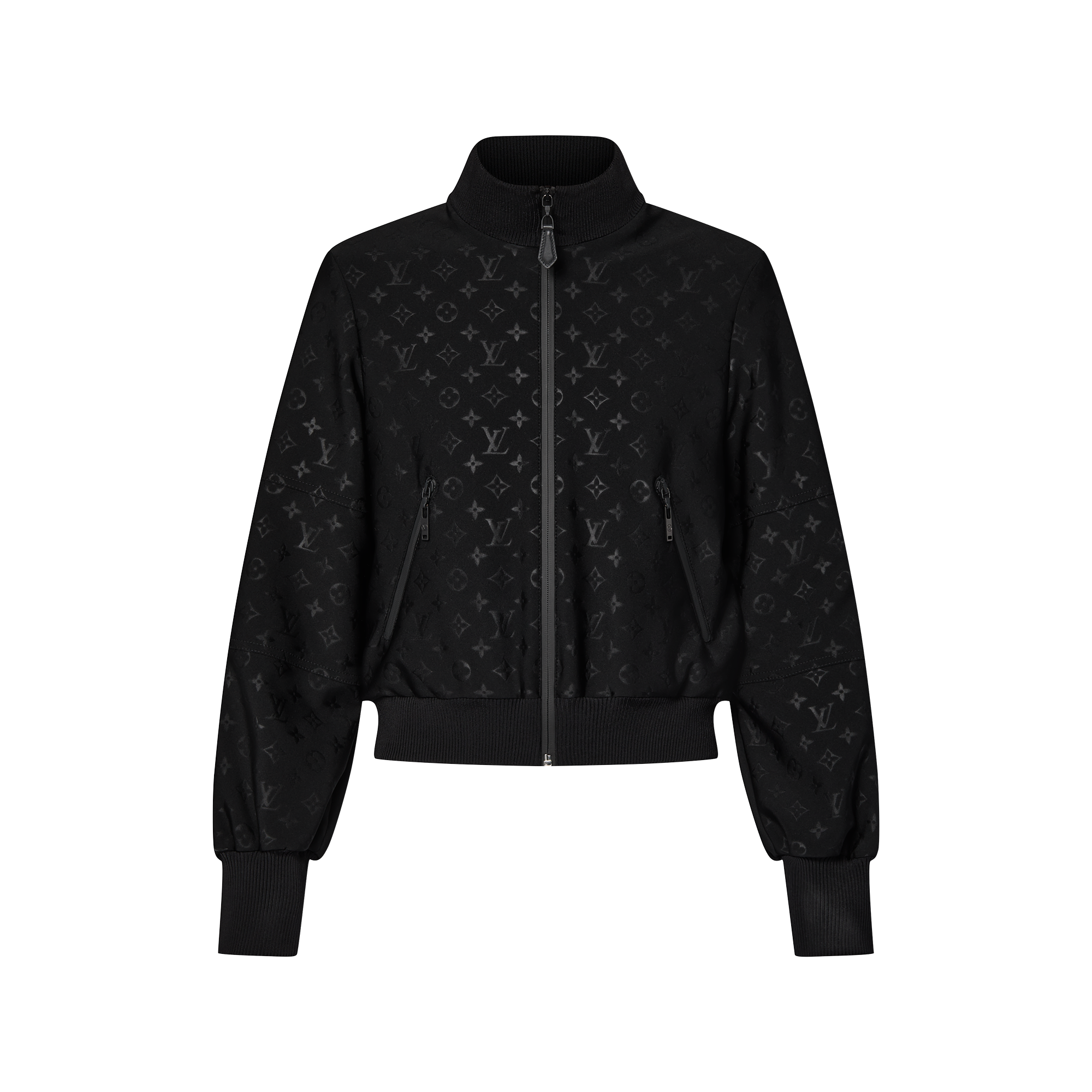ルイヴィトン ブルゾン 34 レディース 美品 黒 LOUIS VUITTON ルイ 