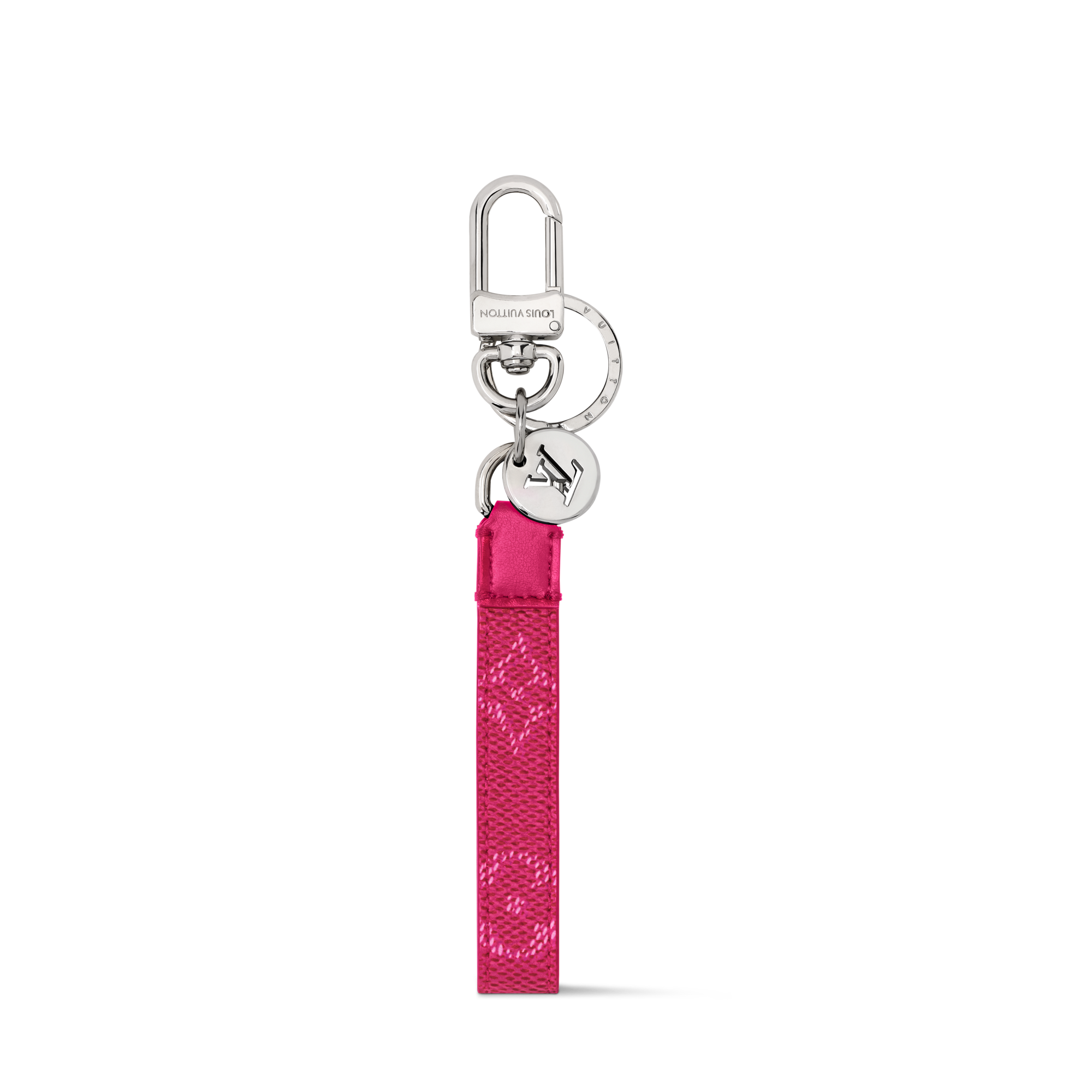 1304 ルイヴィトン LV キーホルダー チャーム レザーロープ メンズ  