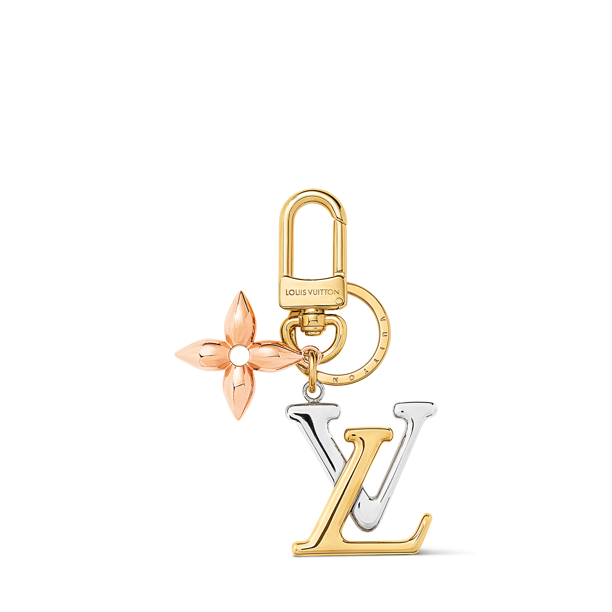 ルイヴィトンキーホルダータブ LV オブリーク バックチャーム キー  