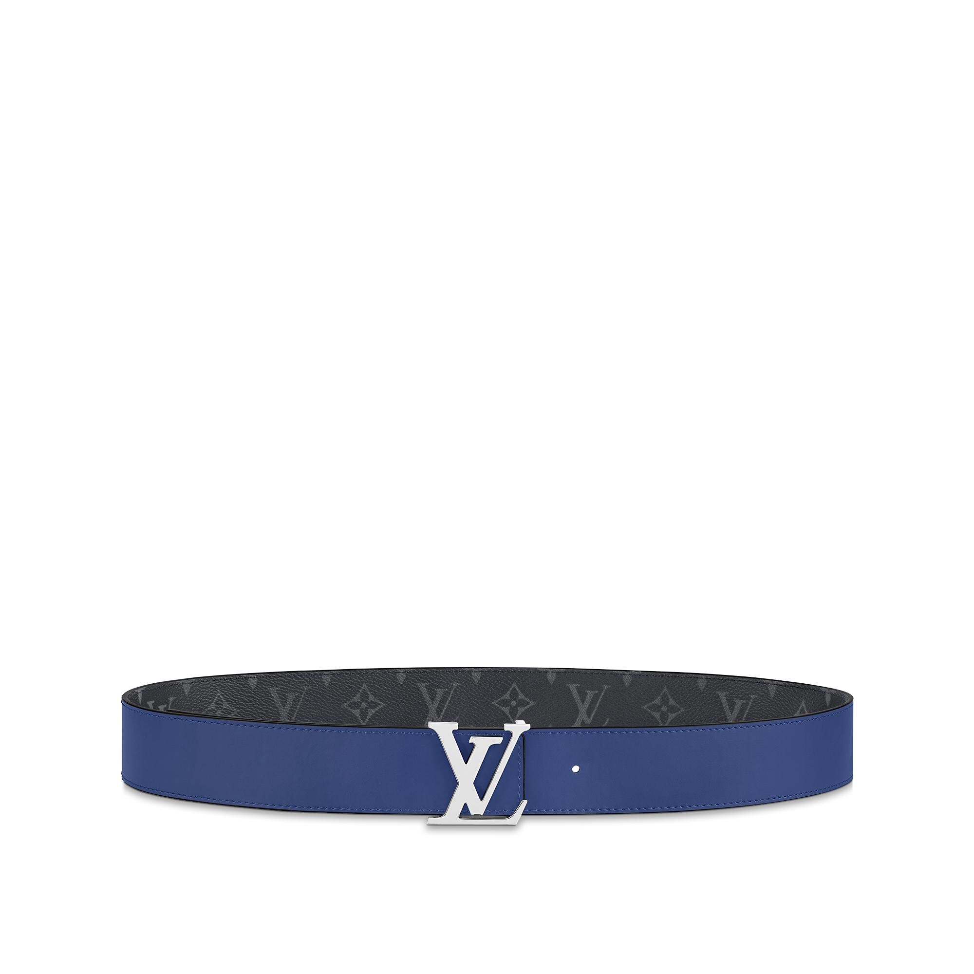 Louis Vuitton M9043v Monogram Eclipse Ceinture Lv Initials 40mm Reversible  Belt