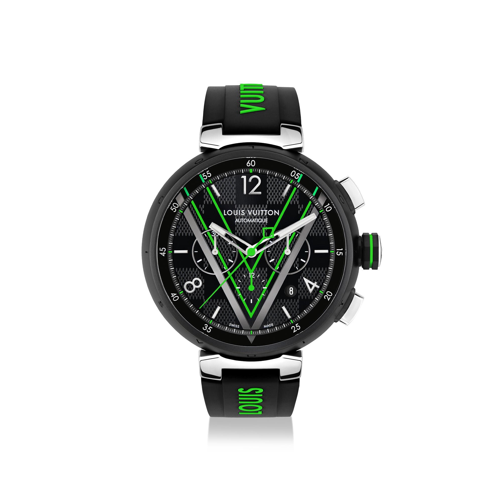 タンブール オトマティック クロノグラフ ダミエ グラフィット レース ルイ ヴィトン 公式サイト Qbb160