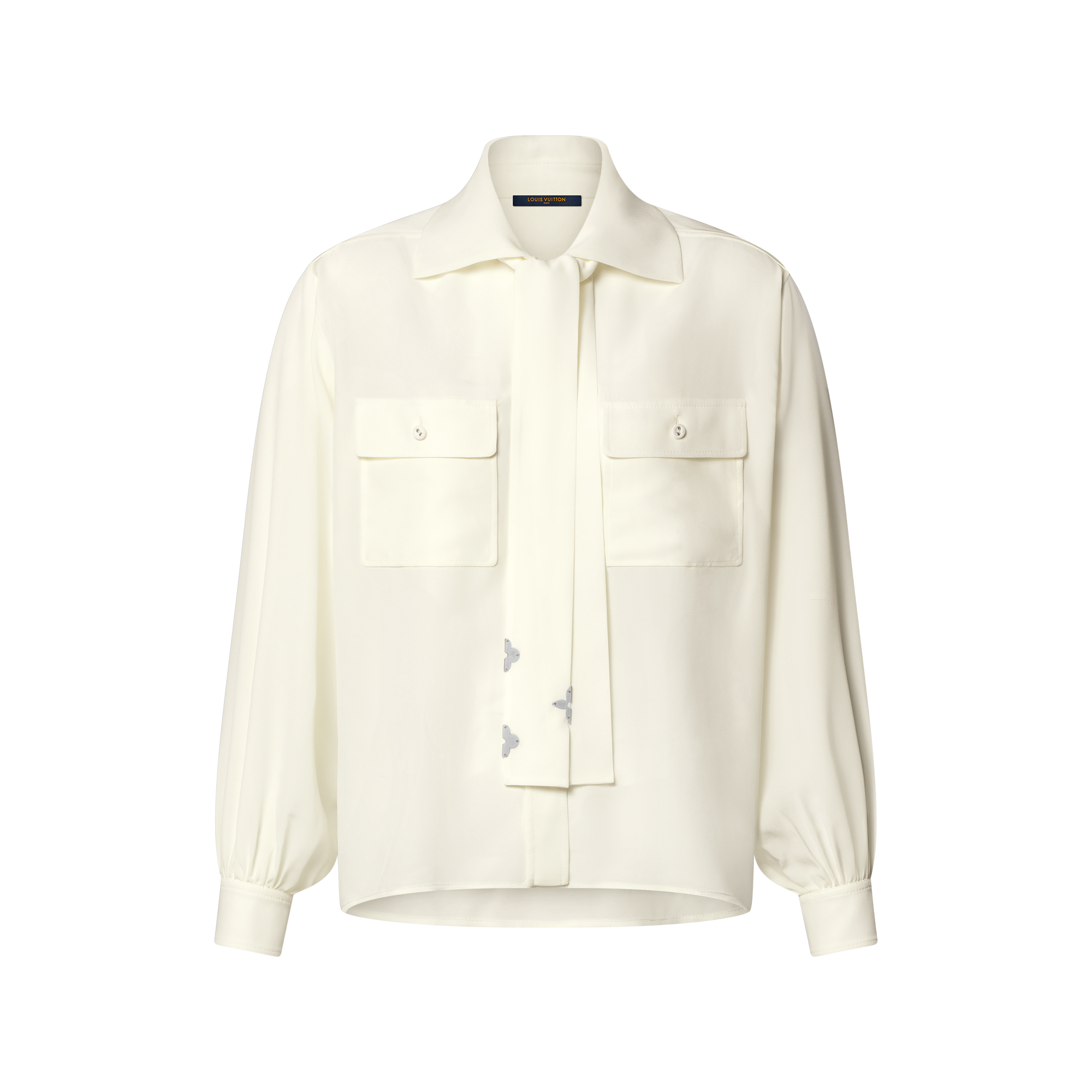LOUIS VUITTON LOUIS VUITTON ルイヴィトン ブラウス 40(M位) 白 ルイ 