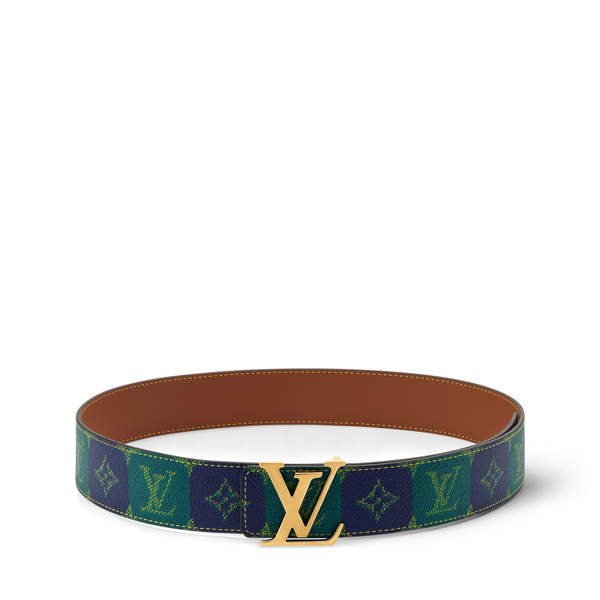 ルイ・ヴィトン≠ LV男性用≠レザー≠ベルト≠ブラック≠グレー≠LV