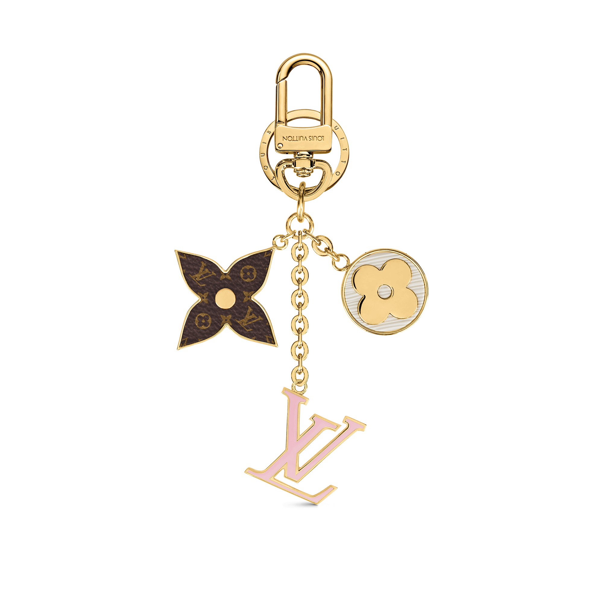 ルイヴィトン ポルトクレ LV ファセット キーリング バッグチャーム 