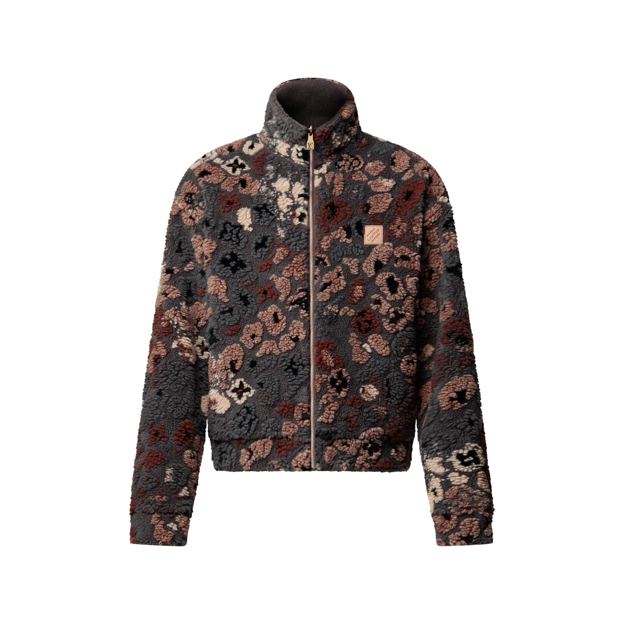 美品 ルイ・ヴィトン NIGO ジャガード ダミエ ボア ブルゾン メンズ  