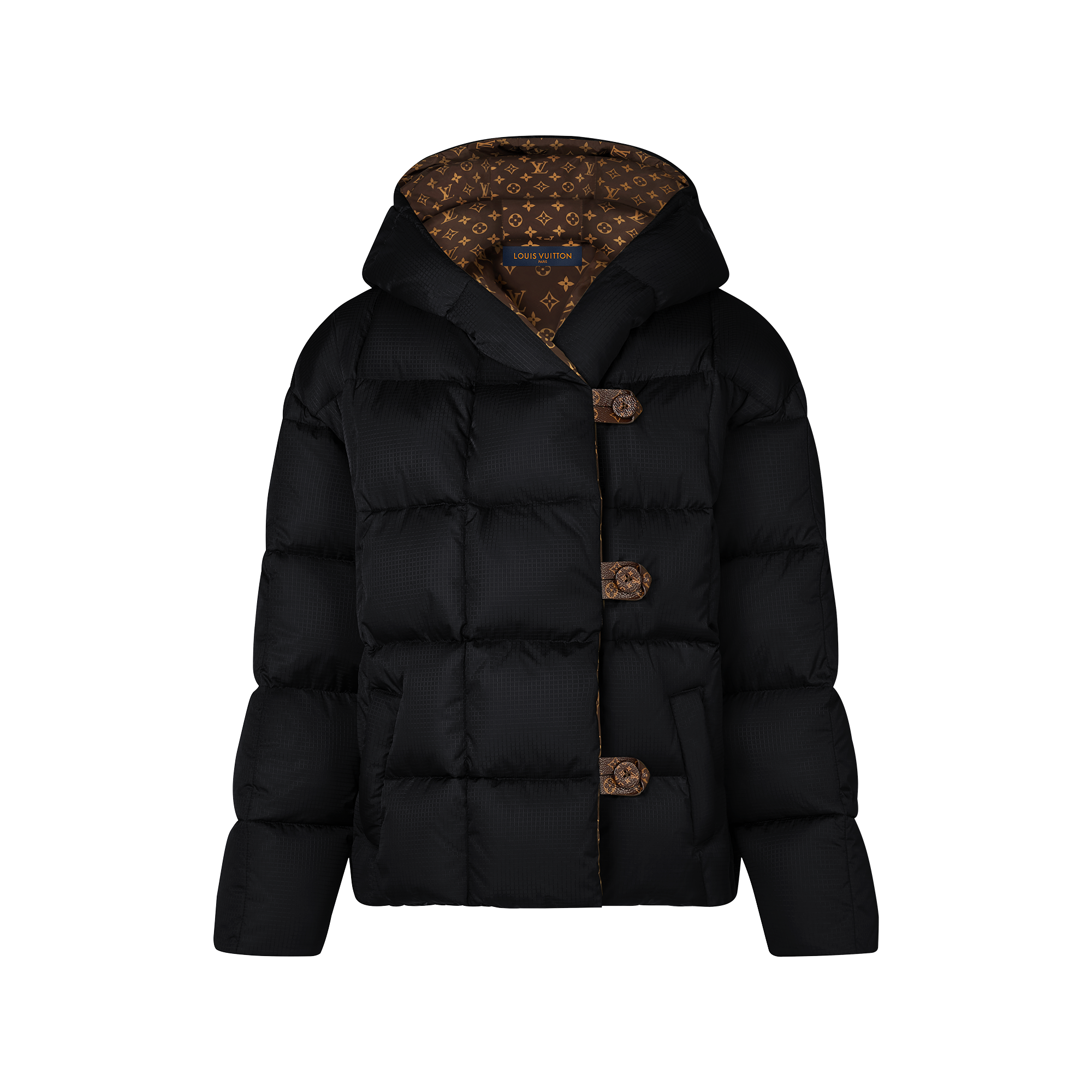 ルイ・ヴィトン LOUIS VUITTON ファーガウンコート FJMA83QWE ブラック  