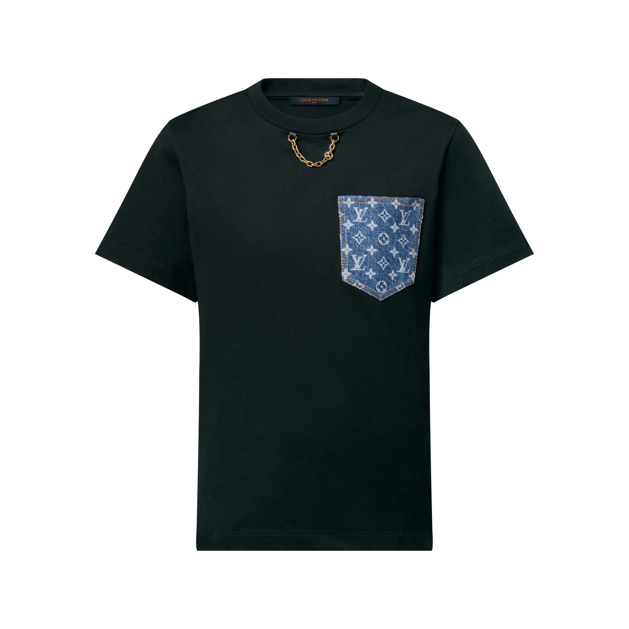 LOUIS VUITTON ルイヴィトン モノグラムポケット Tシャツ 黒 半袖 