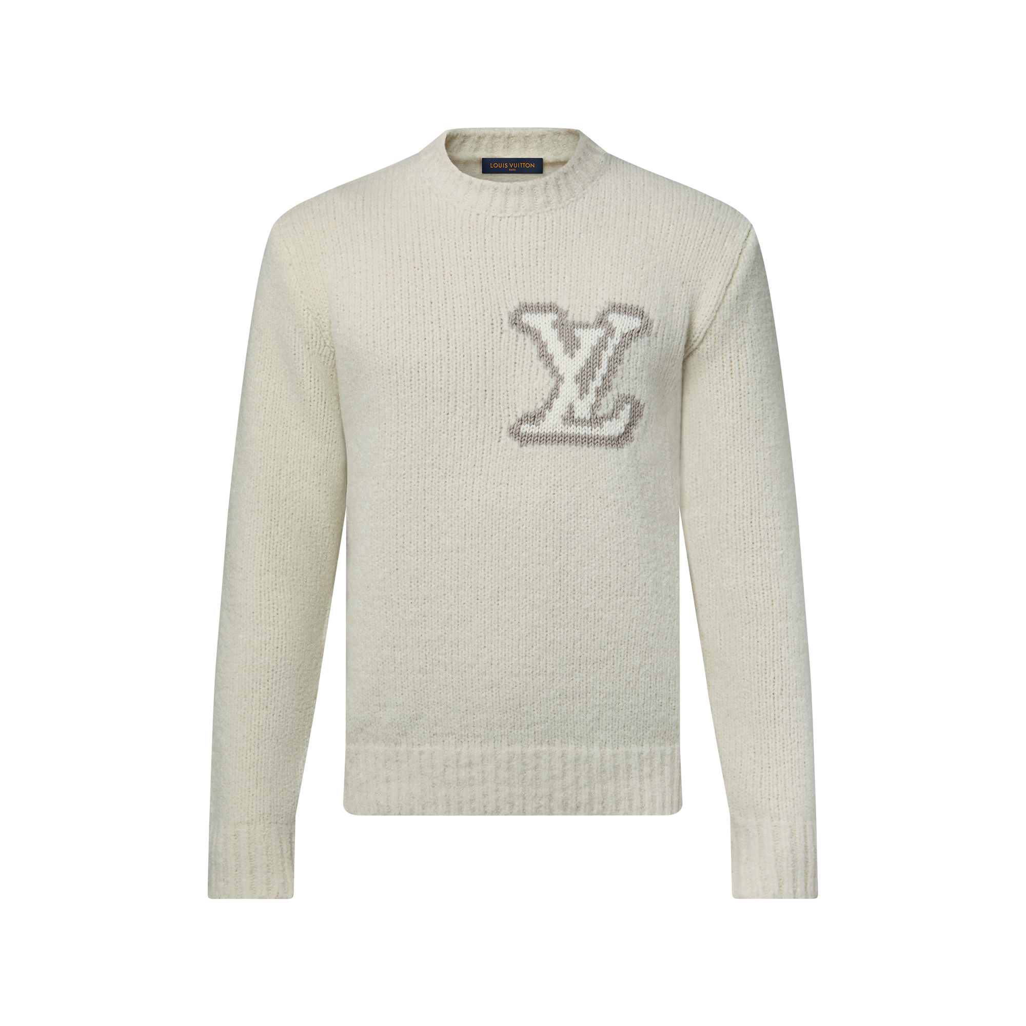 LOUIS VUITTON ヴィトン インタルシアクルーネックセーター ニット 