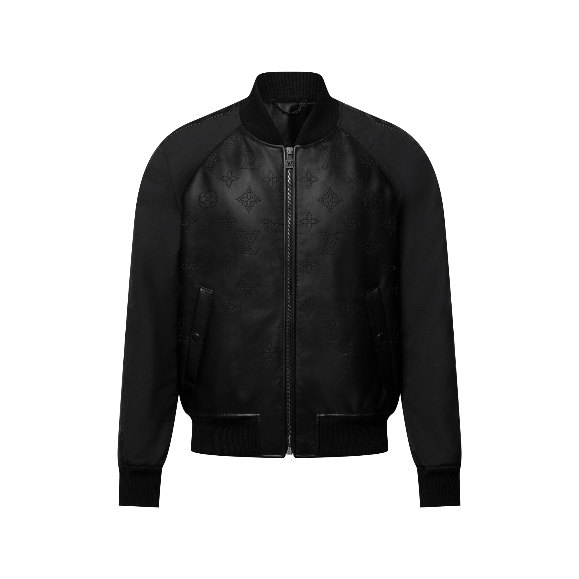 26SS 1AGTJLモノグラム レザーミックス トラックスーツブルゾン 