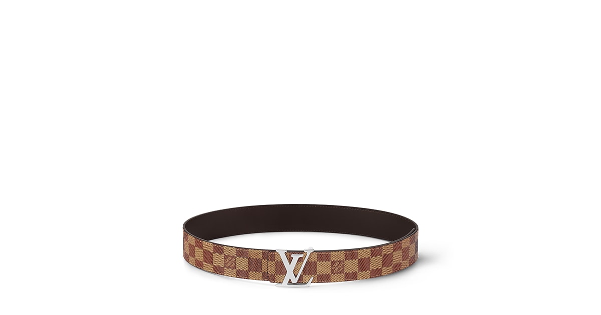 ベルト・LV イニシャル 40MM リバーシブル ダミエ・グラフィット｜ルイ  