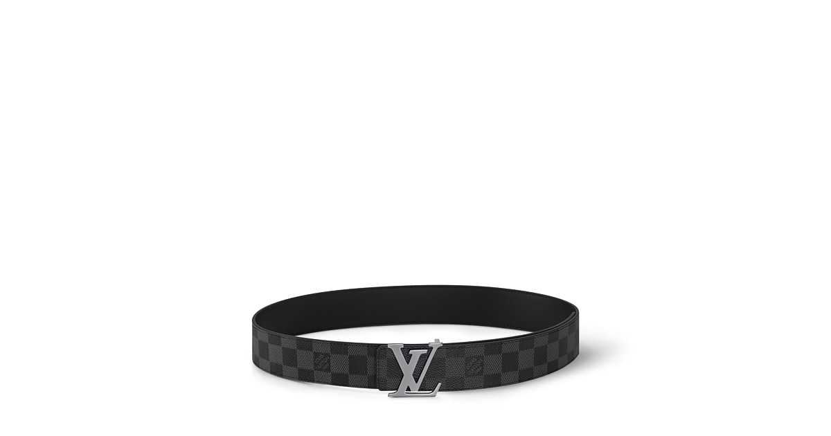 ベルト・LV イニシャル 40MM リバーシブル ダミエ・グラフィット｜ルイ  