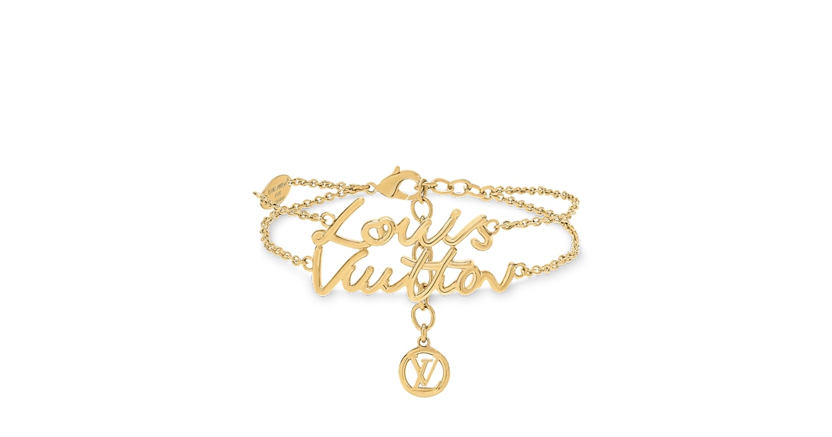 26071✨ルイヴィトン ブレスレット・LV パドロック ノワール LVロゴ 