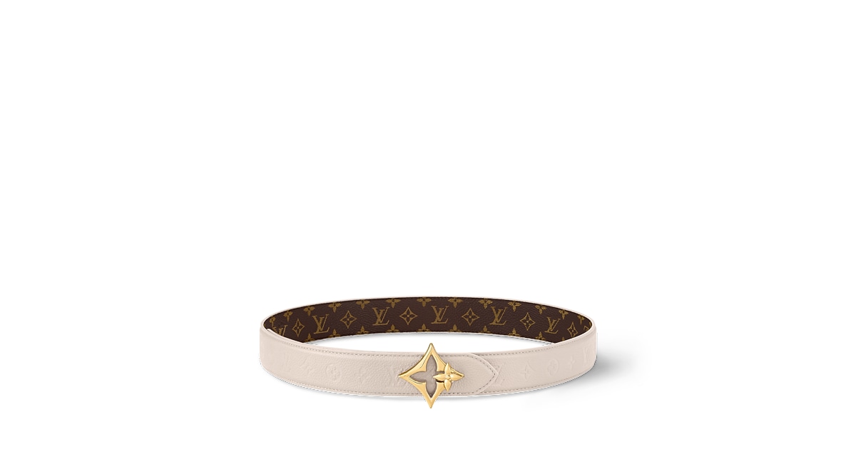 ベルト・LV フラワーグラム 30MM リバーシブル モノグラム｜ルイ 