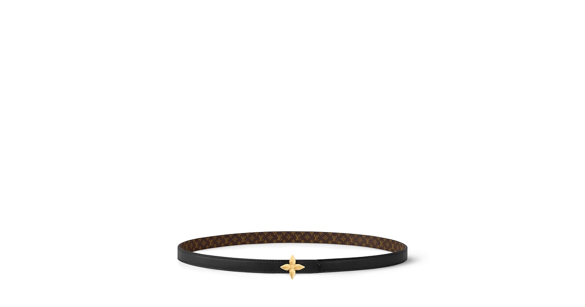 ベルト・LV ミニ フラワーグラム 15MM リバーシブル モノグラム｜ルイ