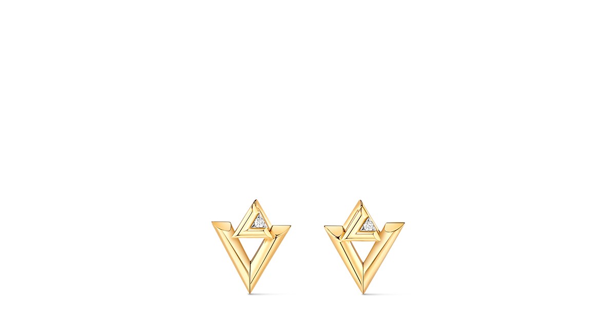 ピアス LV ヴォルト ワン XL (イエローゴールド×ダイヤモンド) ｜ルイ 