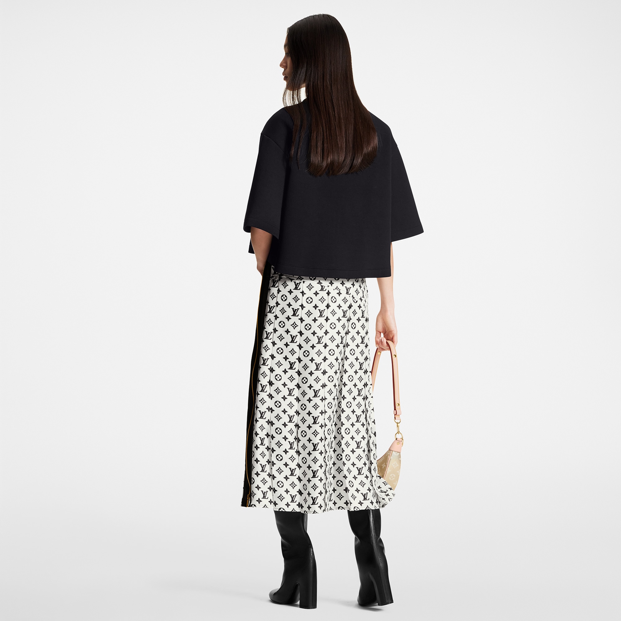 LOUIS VUITTON ルイヴィトン アネモネ プリーツスカート 38 M 