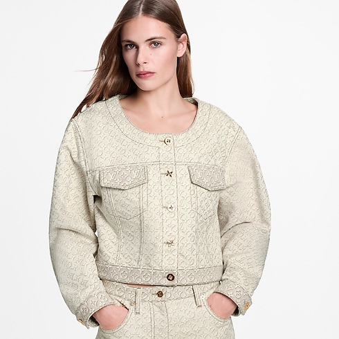 3Dモノグラム・デニムジャケット ウィメンズ ウェア(洋服) (製品ズーム)