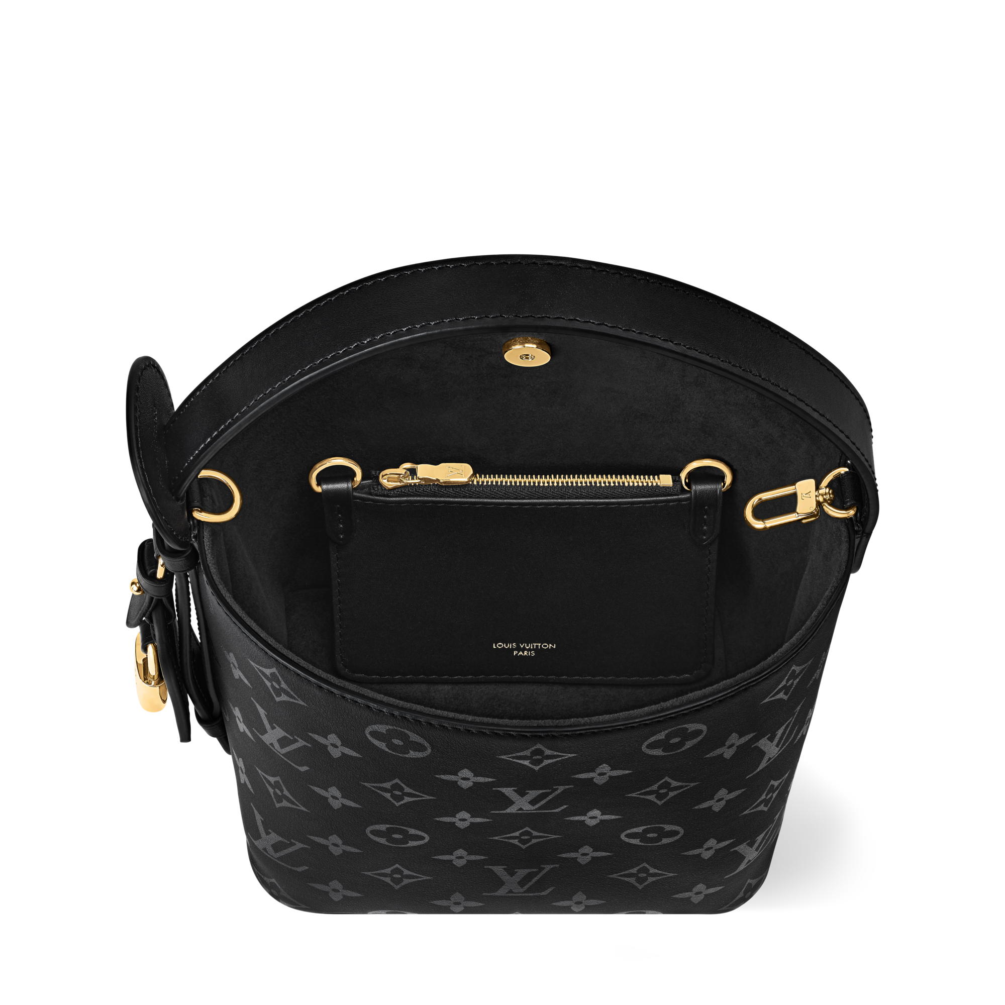 VUITTON カバン 黒 ※やや汚れあり ルイ・ヴィトン ショルダーバッグ 
