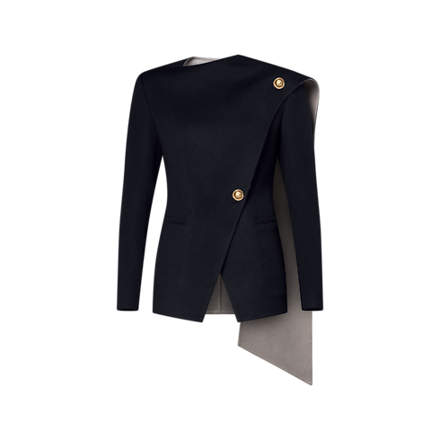 アシンメトリー スカーフジャケット ウィメンズ ウェア(洋服) (製品ズーム)