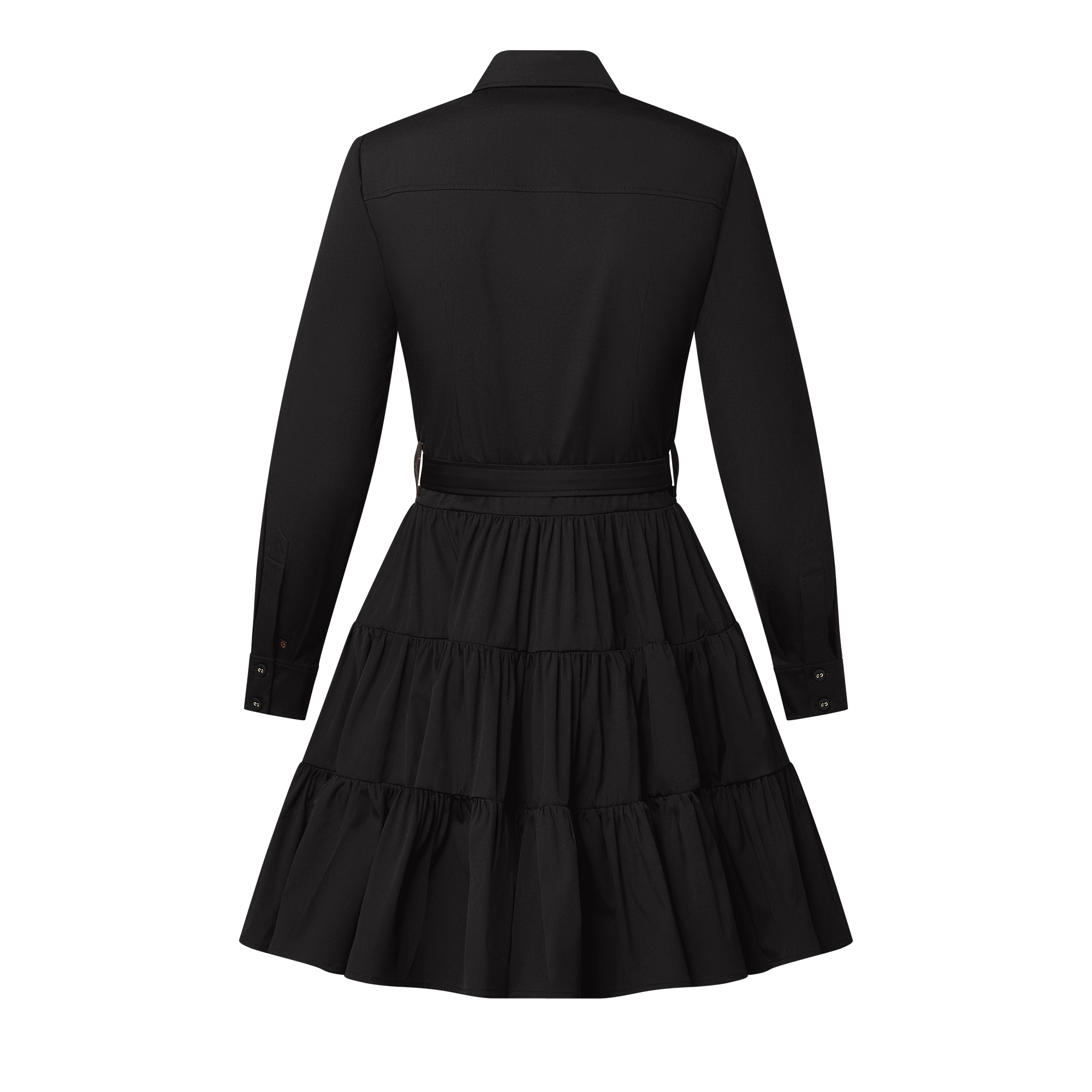 ベルテッド ティアードシャツドレス  ウィメンズ プレタポルテ(洋服) (製品ズーム)