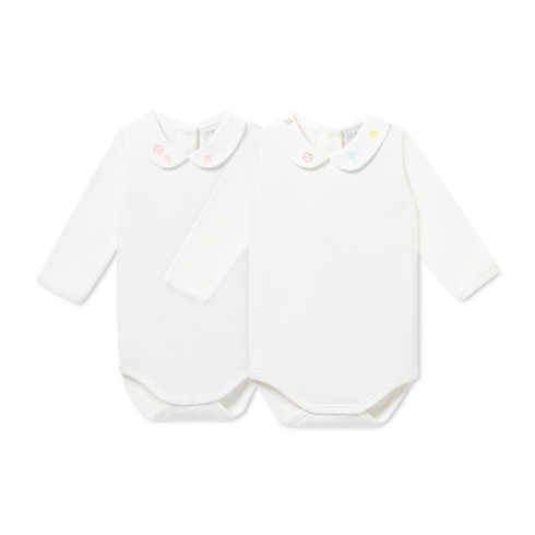 ボディースーツ・セット2 ラウンド カラー S00 ギフト ベビーへのギフト (製品ズーム)