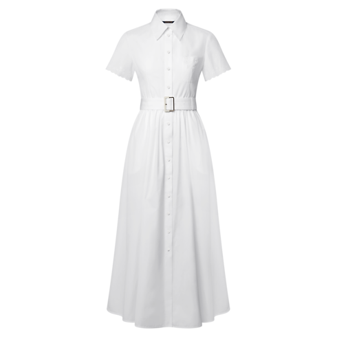 ブロイダリートリム ベルトシャツドレス ウィメンズ ウェア(洋服) (製品ズーム)