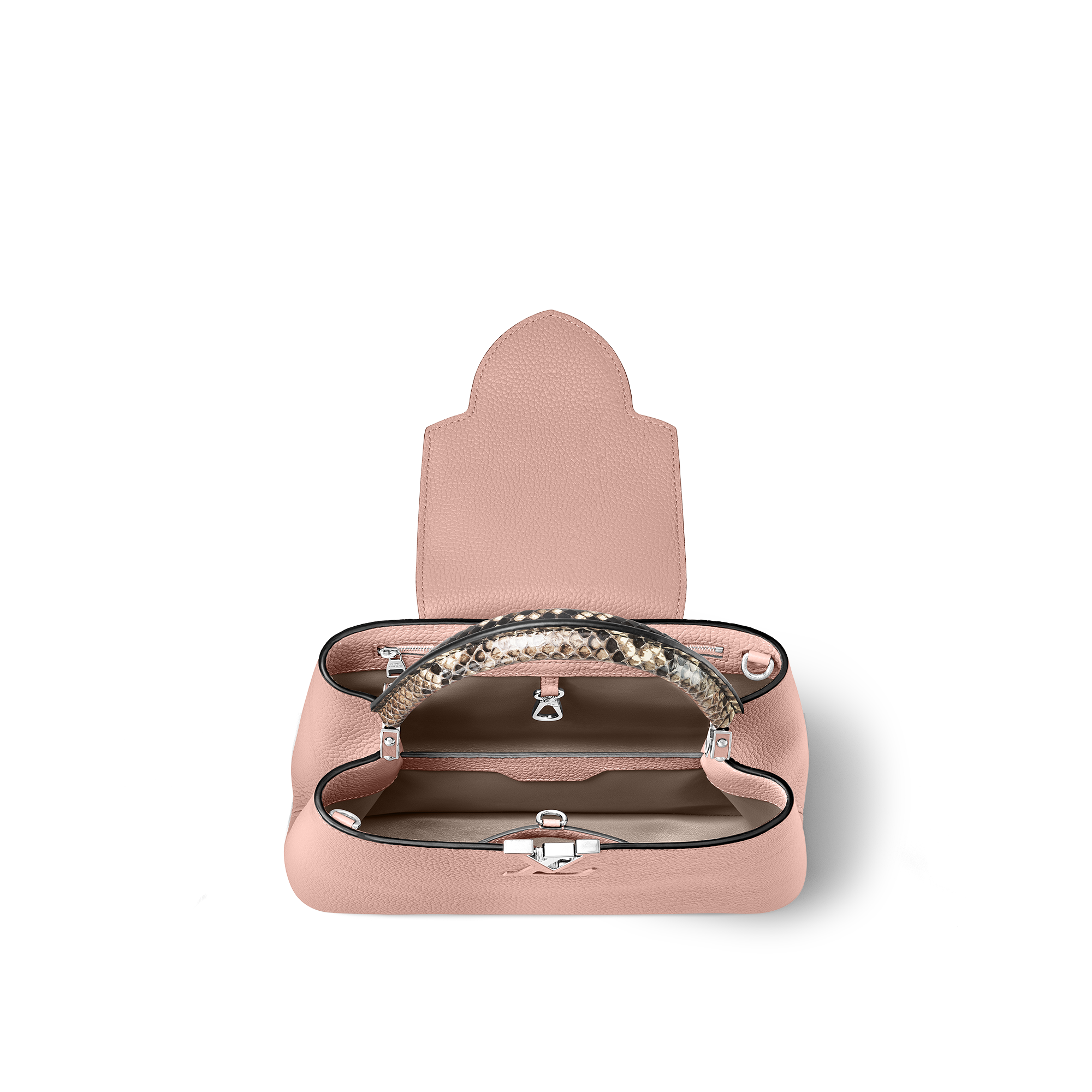 カプシーヌ MM パイソン ウィメンズ バッグ (製品ズーム)