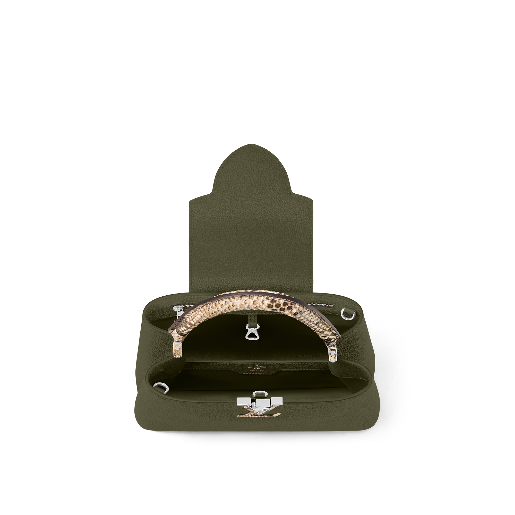 カプシーヌ MM パイソン ウィメンズ バッグ (製品ズーム)