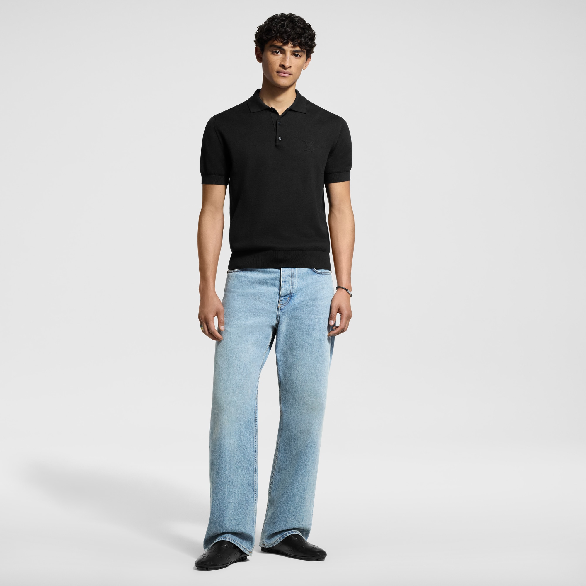 カシミヤアンドコットンブレンドショートスリーブポロ  メンズ プレタポルテ(洋服) (製品ズーム)