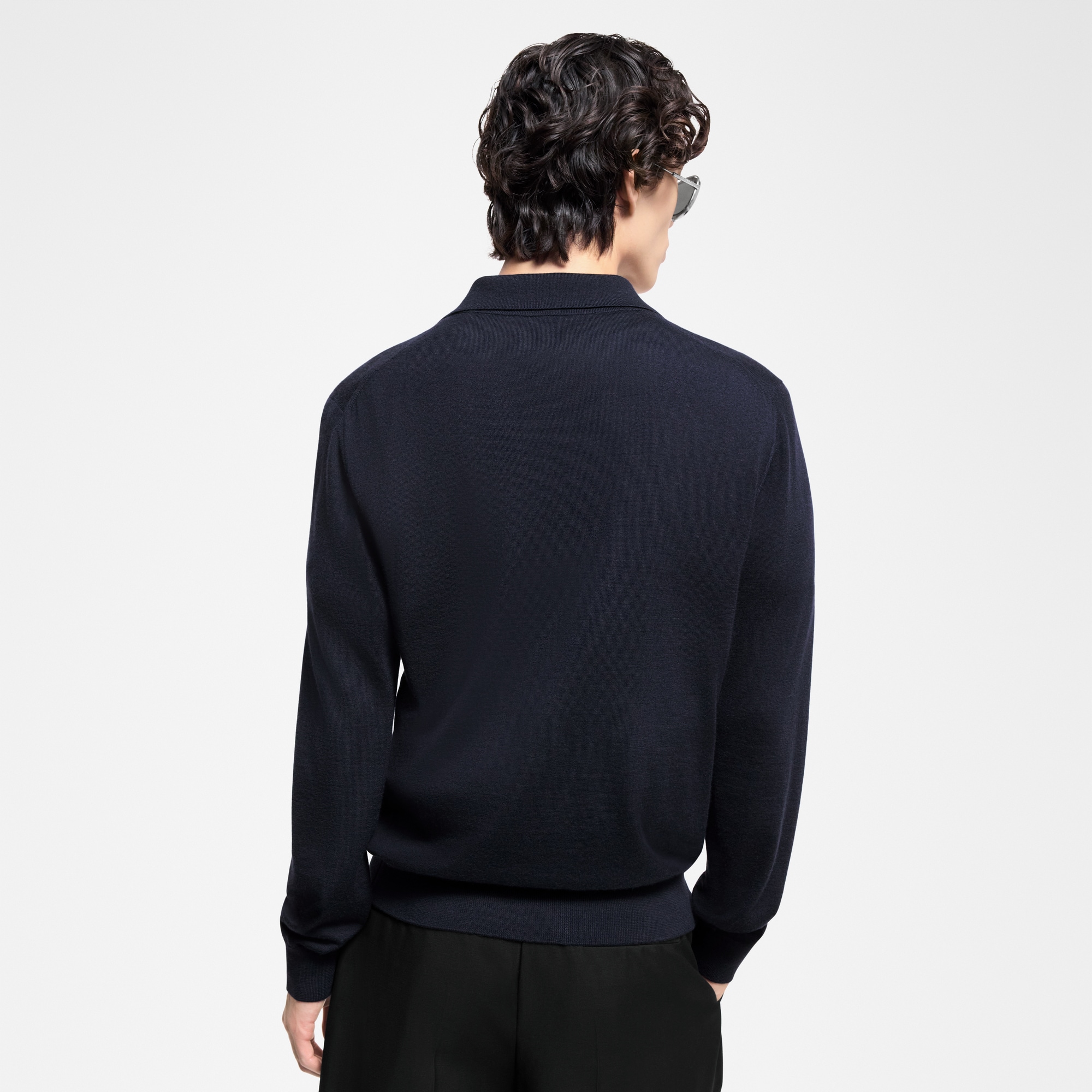 カシミヤロングスリーブポロ  メンズ ウェア(洋服) (製品ズーム)