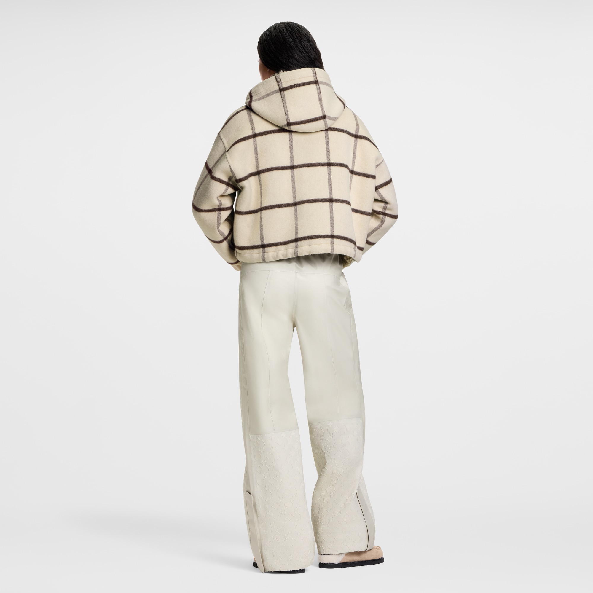 チェックモチーフ フーデッドジャケット  ウィメンズ ウェア(洋服) (製品ズーム)