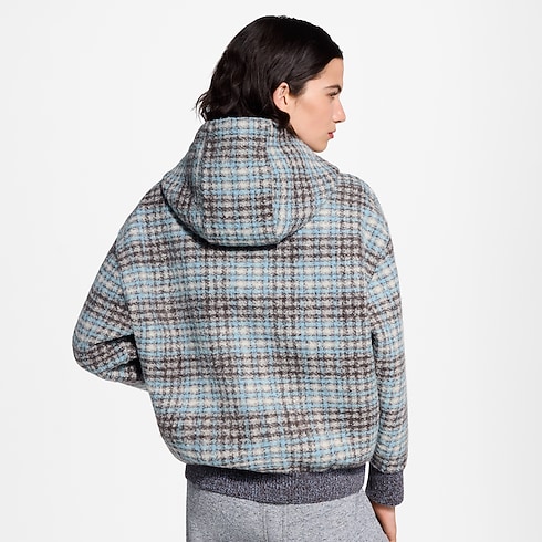 チェックツイード ジップアップジャケット ウィメンズ ウェア(洋服) (製品ズーム)