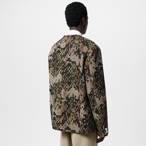 シックカラーレスカシミヤプレンドダミエツイード メンズ Discontinued Product (製品ズーム)