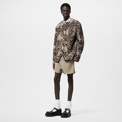 シックカラーレスカシミヤプレンドダミエツイード メンズ Discontinued Product (製品ズーム)