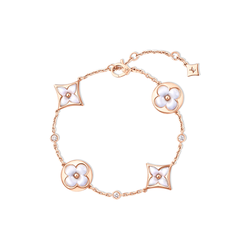 ブレスレット 4モチーフ ブロッサム BB(ピンクゴールド×ホワイト マザー・オブ・パール×ダイヤモンド) ジュエリー ジュエリー カテゴリー (製品ズーム)
