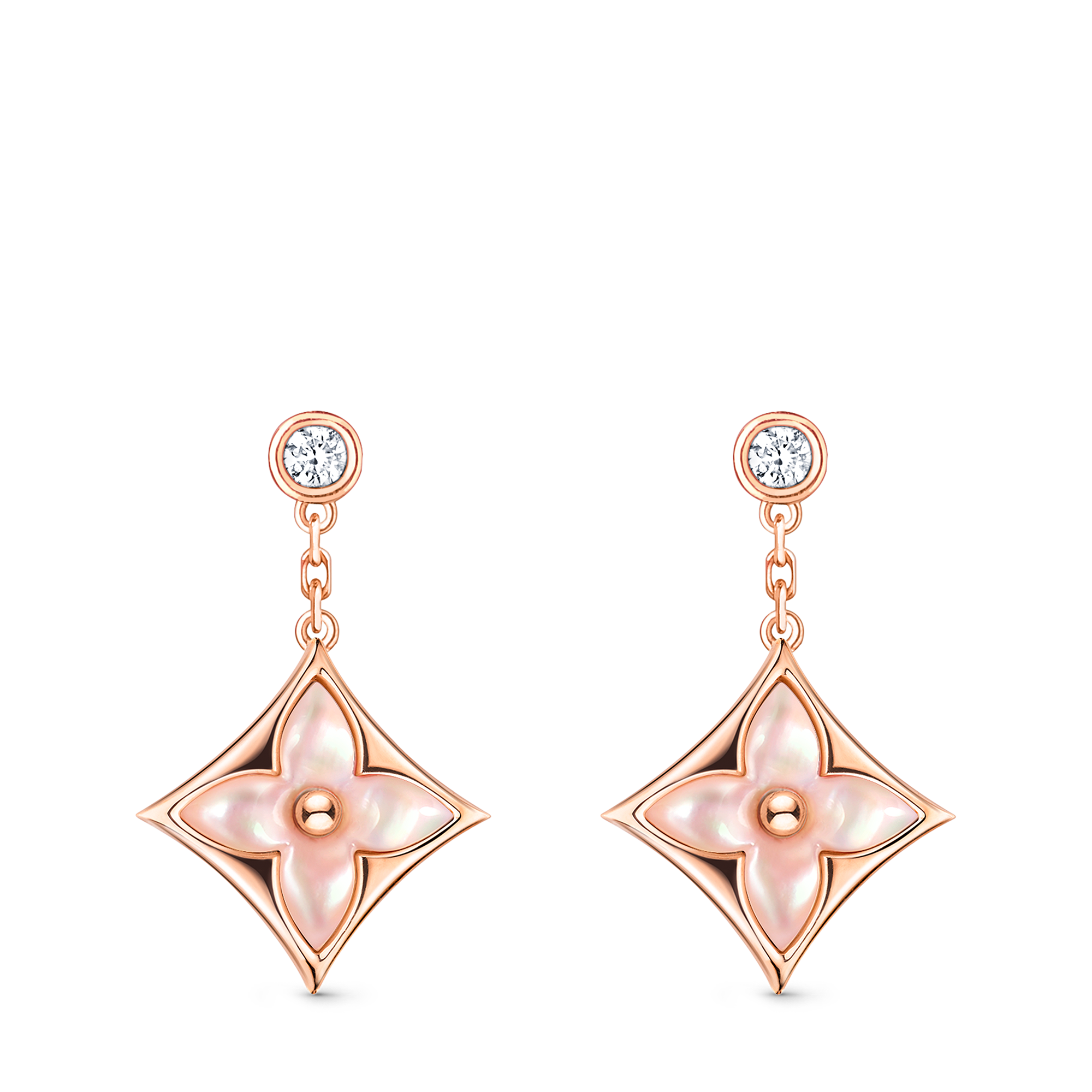 ピアス スター ブロッサム(ピンクゴールド×ピンク マザー･オブ･パール×ダイヤモンド  ジュエリー ジュエリー カテゴリー (製品ズーム)
