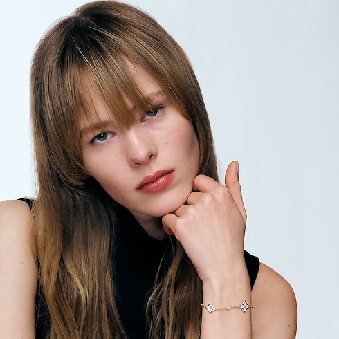 ブレスレット 4モチーフ スター ブロッサム BB (ピンクゴールド×ホワイト マザー・オブ・パール×ダイヤモンド) ジュエリー ジュエリー カテゴリー (製品ズーム)