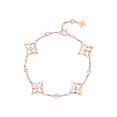 ブレスレット 4モチーフ スター ブロッサム BB (ピンクゴールド×ホワイト マザー・オブ・パール×ダイヤモンド) ジュエリー ジュエリー カテゴリー (製品ズーム)