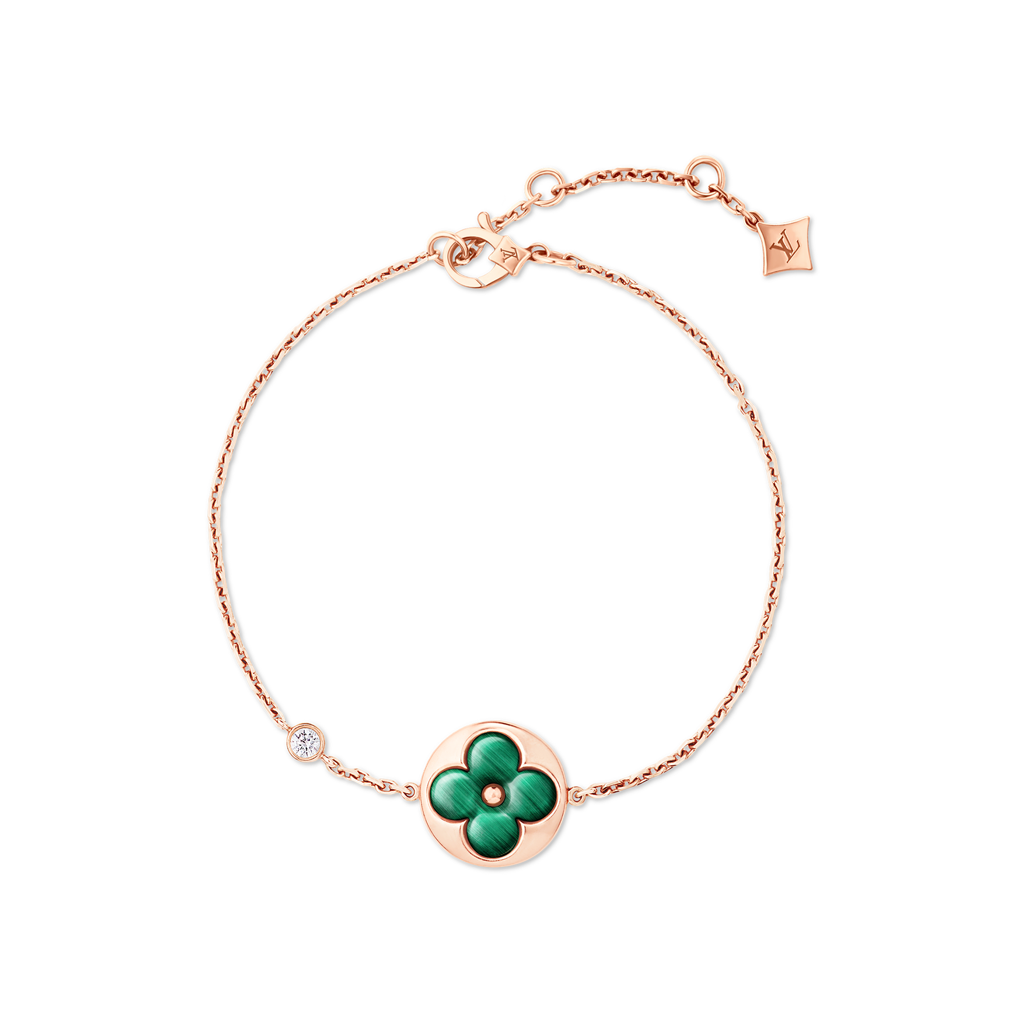 ブレスレット サン ブロッサム BB (ピンクゴールド×マラカイト×ダイヤモンド)  ジュエリー ジュエリー カテゴリー (製品ズーム)