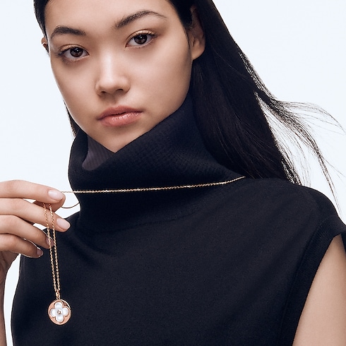 メダリオンネックレス ブロッサム XL(ピンクゴールド×ホワイト マザー・オブ・パール×ダイヤモンド) ジュエリー ジュエリー カテゴリー (製品ズーム)