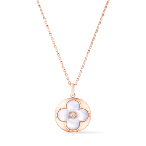 メダリオンネックレス ブロッサム XL(ピンクゴールド×ホワイト マザー・オブ・パール×ダイヤモンド) ジュエリー ジュエリー カテゴリー (製品ズーム)