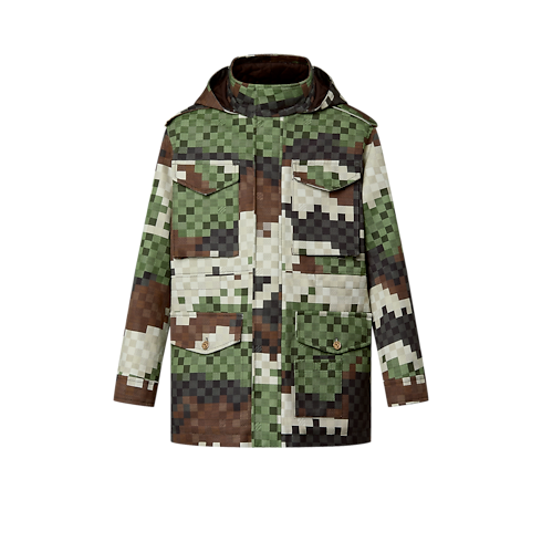 コットンダミエパーカ メンズ Discontinued Product (製品ズーム)