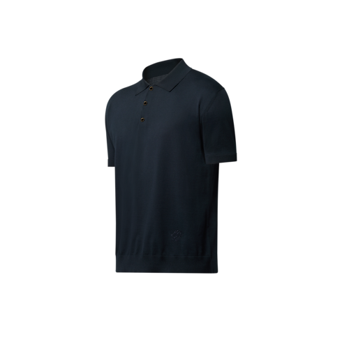 コットンシルクブレンド ショートスリーブポロシャツ メンズ ウェア(洋服) (製品ズーム)