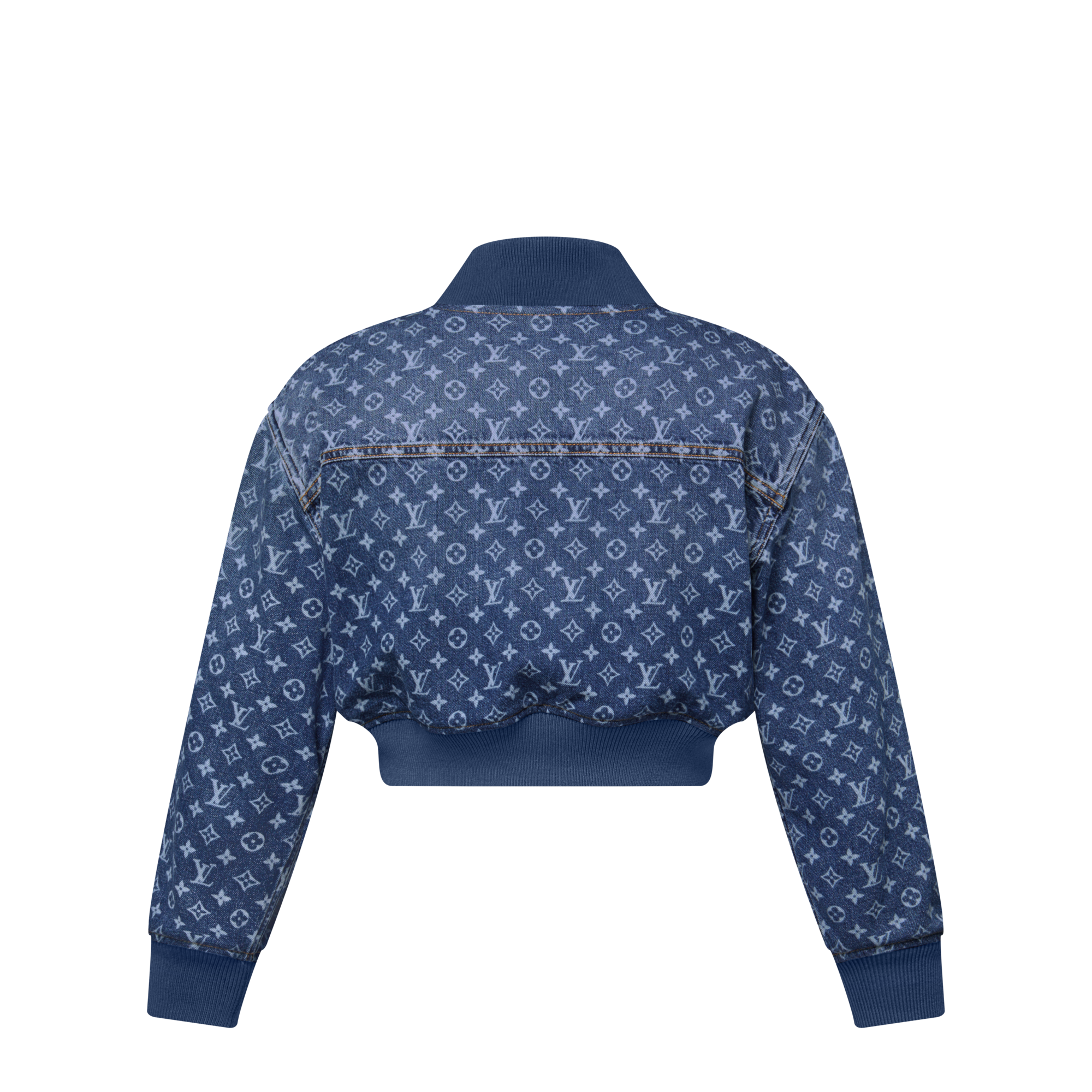 クロップド モノグラム デニム ボンバージャケット  ウィメンズ ウェア(洋服) (製品ズーム)