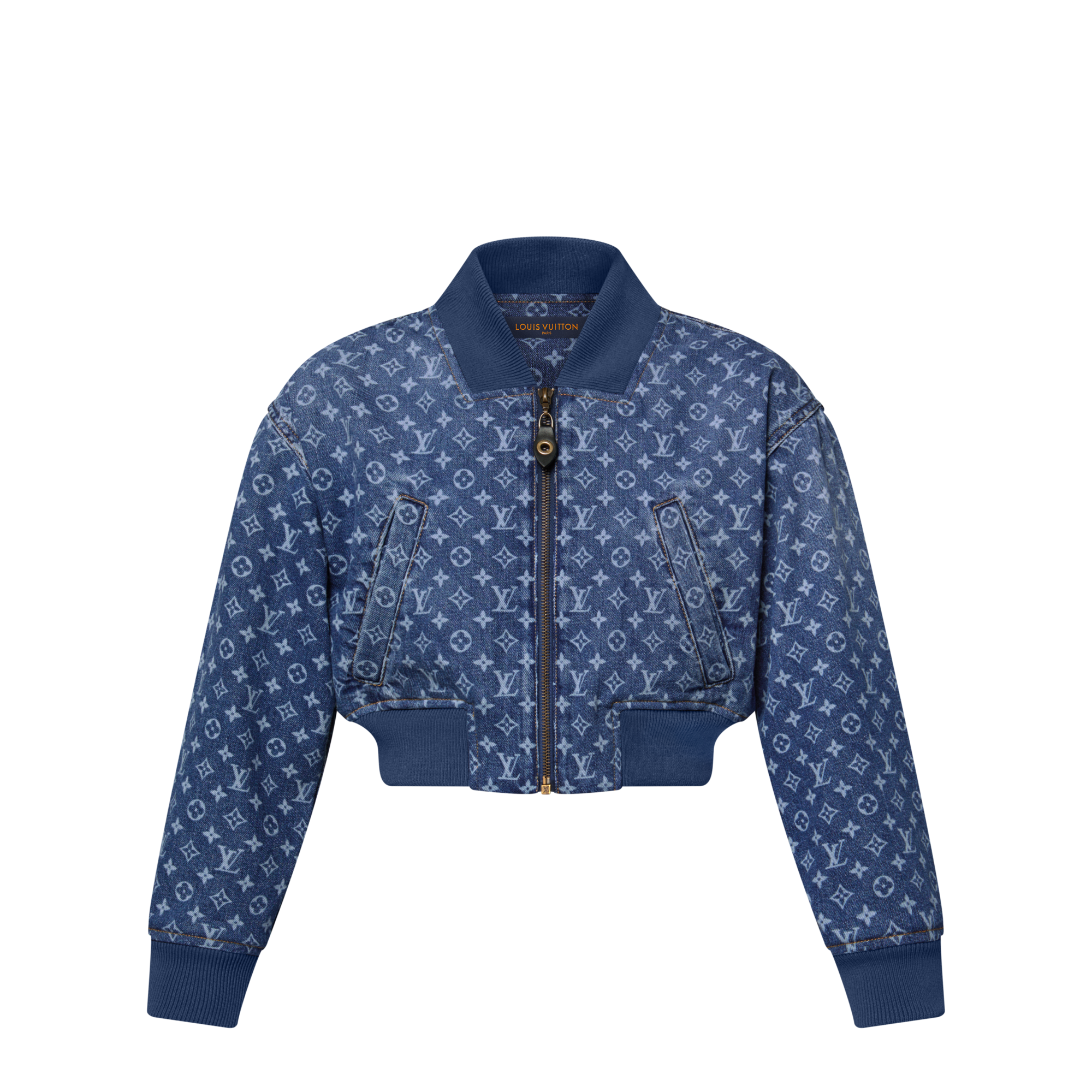 クロップド モノグラム デニム ボンバージャケット  ウィメンズ ウェア(洋服) (製品ズーム)