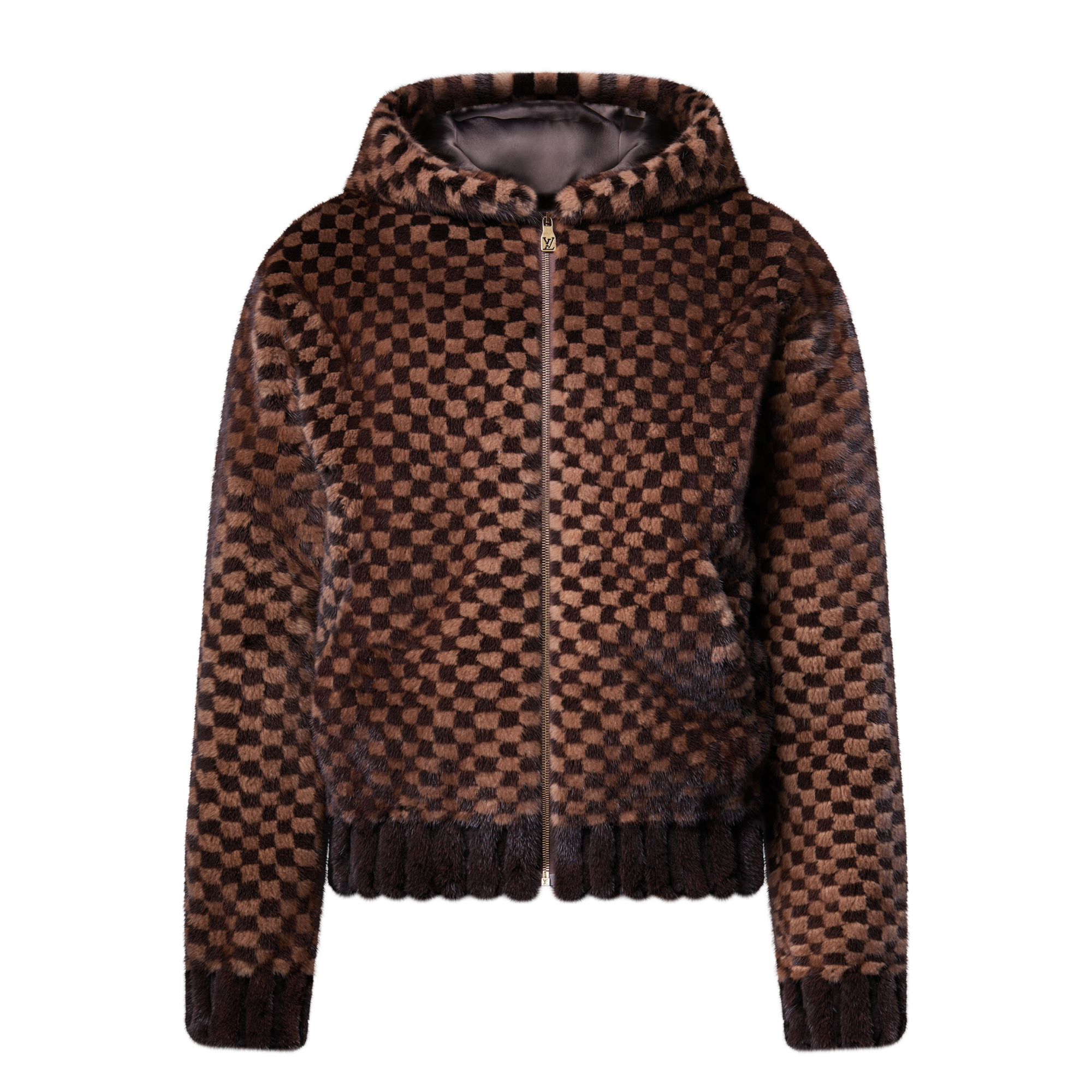 ダミエ インターシャ ジップ ミンクフーディ  メンズ ウェア(洋服) (製品ズーム)