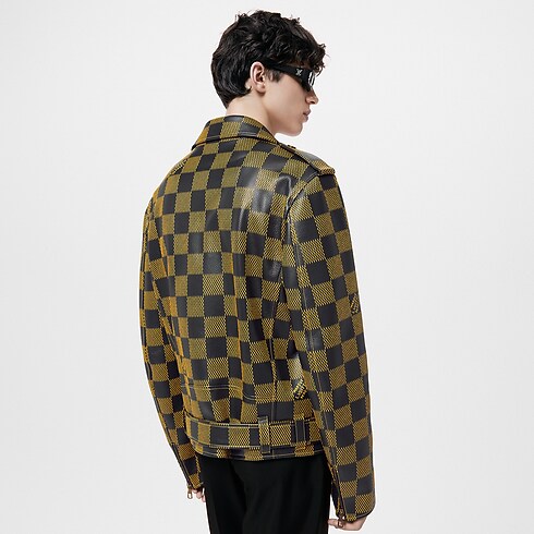 ダミエレザーレザーバイカージャケット メンズ Discontinued Product (製品ズーム)