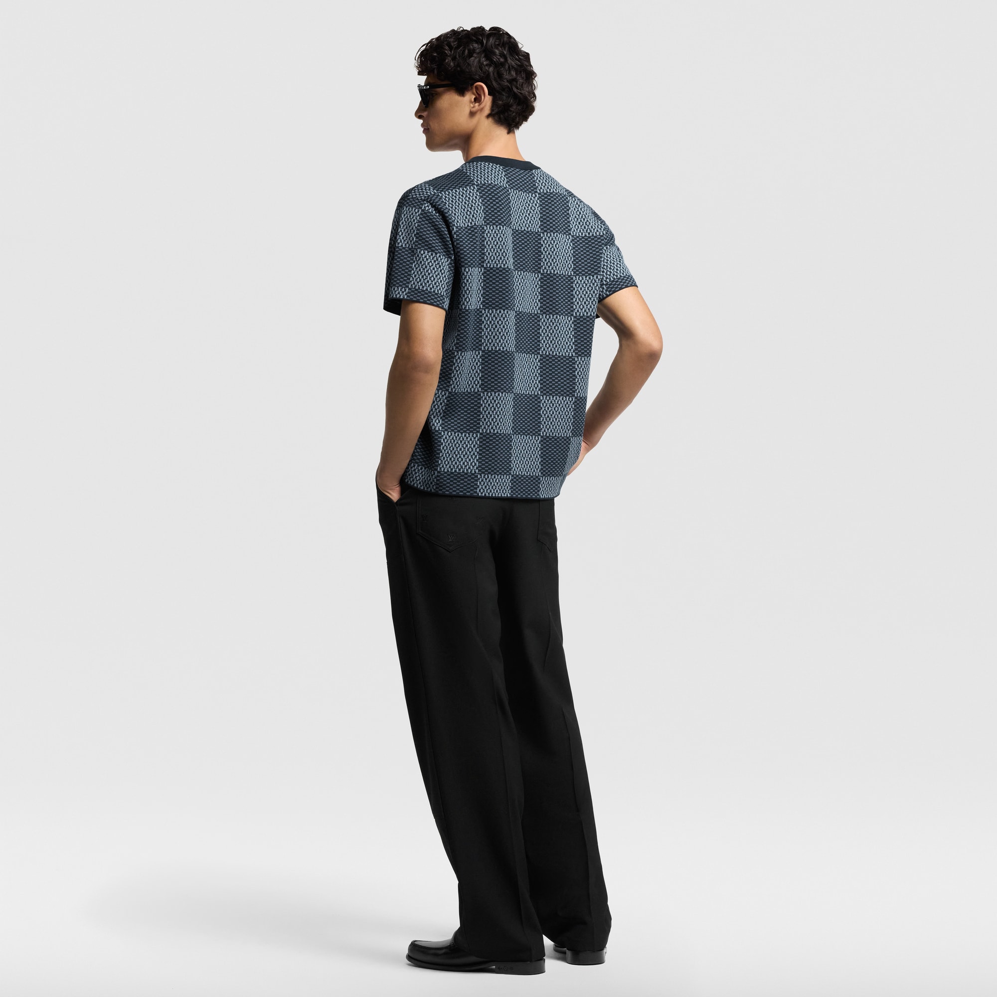ダミエショートスリーブクルーネックウィズLVストラスパッチ  ウィメンズ プレタポルテ(洋服) (製品ズーム)