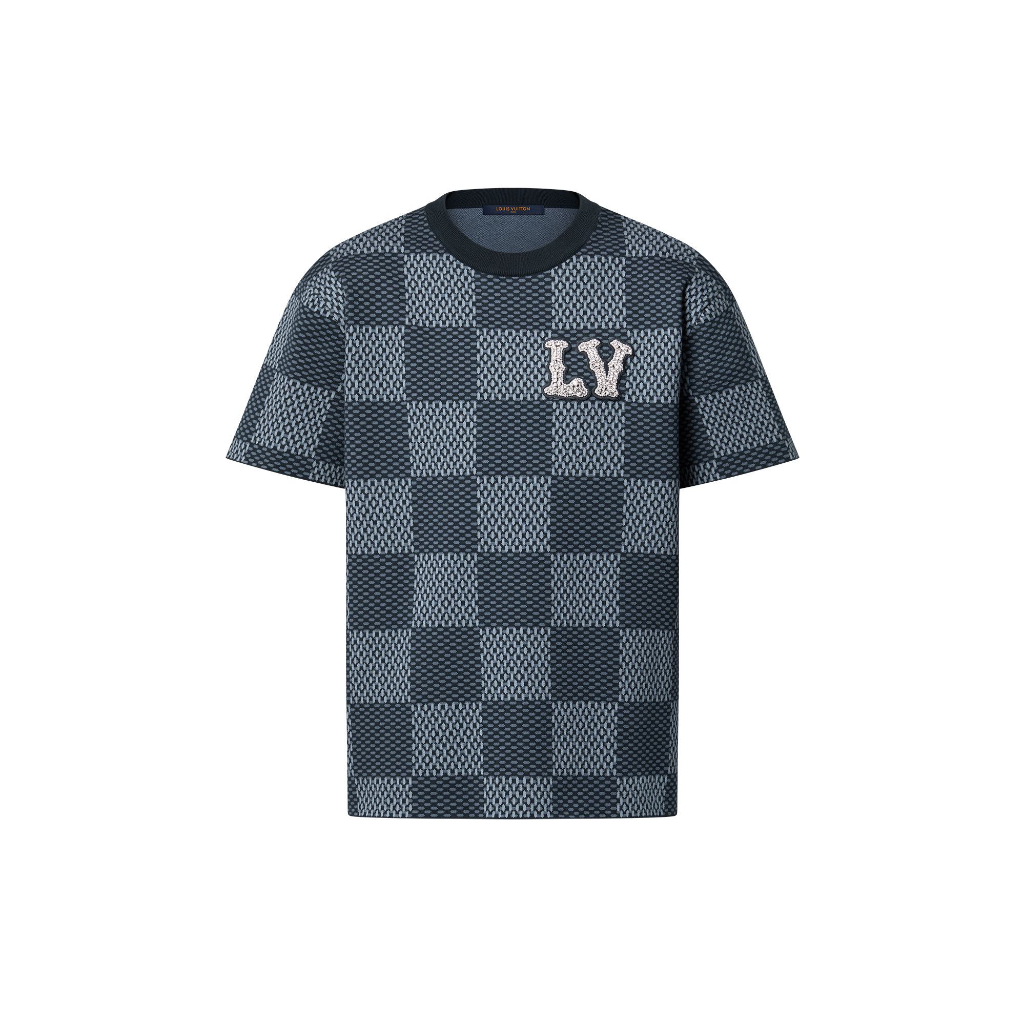 ダミエショートスリーブクルーネックウィズLVストラスパッチ  ウィメンズ プレタポルテ(洋服) (製品ズーム)