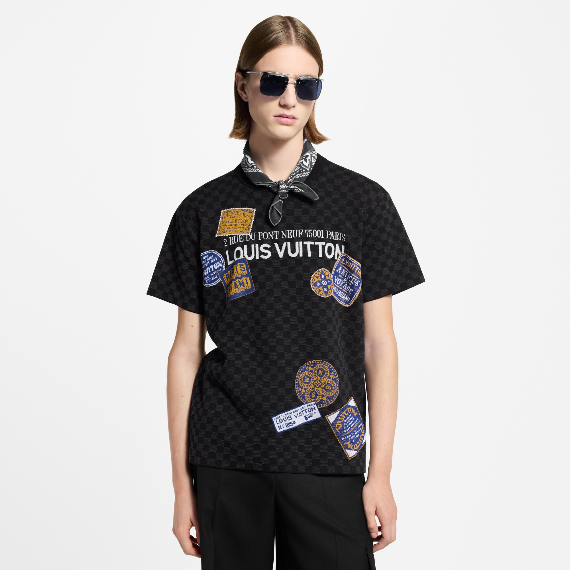 ダミエ ショートスリーブ シグネチャークルーネック  メンズ ウェア(洋服) (製品ズーム)